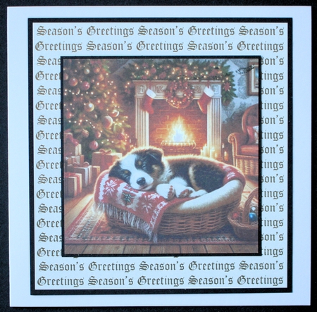 Festive Snooze Pups 14 by Marion Kimberley-Scott