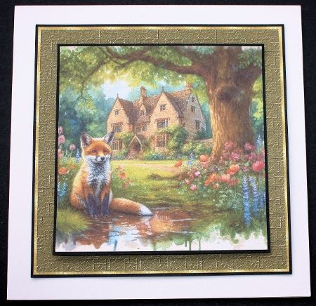 Garden Puddle Fox 1 by Marion Kimberley-Scott