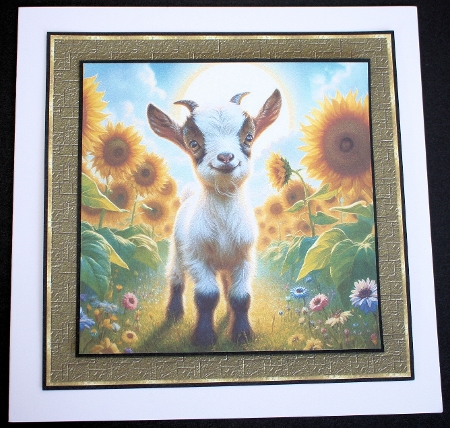 Sunflower Goats by Marion Kimberley-Scott