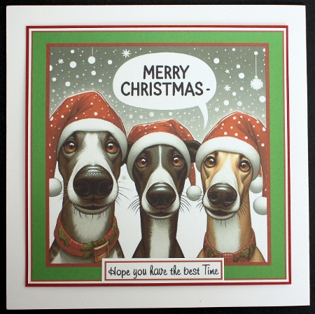 christmas  greyhounds by Marion Kimberley-Scott