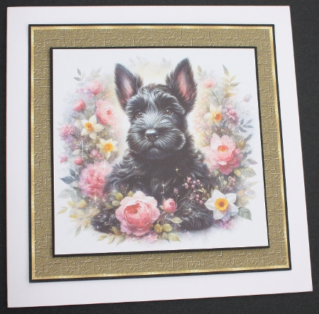 Sweet floral Pups 12 by Marion Kimberley-Scott