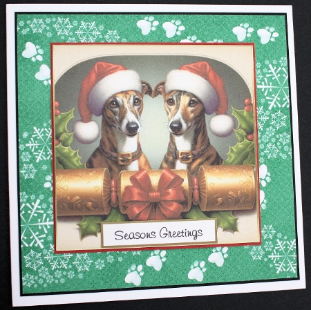 cracker dog toppers greyhounds by Marion Kimberley-Scott
