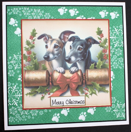 cracker dog toppers greyhounds by Marion Kimberley-Scott