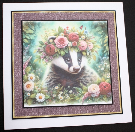 Floral Badgers by Marion Kimberley-Scott