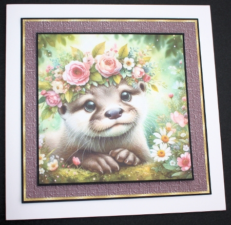 Floral Otters  by Marion Kimberley-Scott