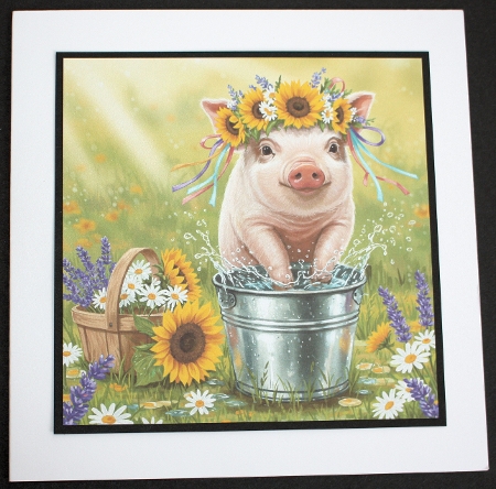 Sunflower Piggie 2 by Marion Kimberley-Scott
