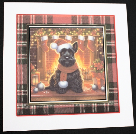 Festive Fireplace  Pups 7 by Marion Kimberley-Scott