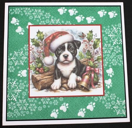 Christmas Log Pups 8 by Marion Kimberley-Scott