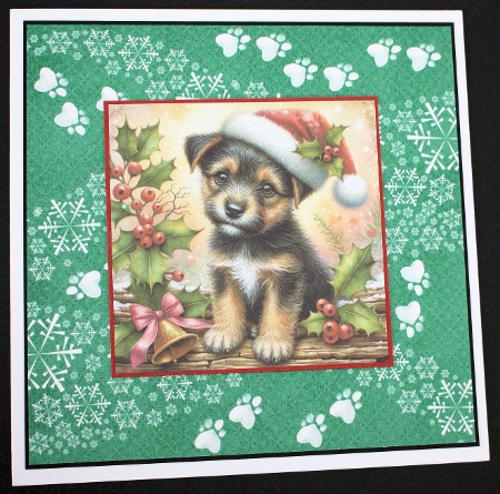 Christmas Log Pups 15 by Marion Kimberley-Scott