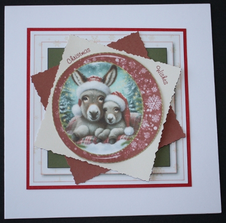 Farmyard Christmas cuddles 4 by Marion Kimberley-Scott