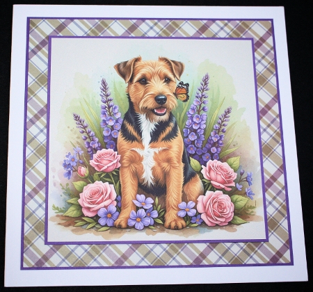 Floral Garden Dogs 6 by Marion Kimberley-Scott