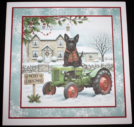 Christmas Tractor Dogs 2 by Marion Kimberley-Scott