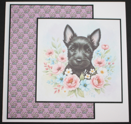 Pretty Floral Pups 4 by Marion Kimberley-Scott
