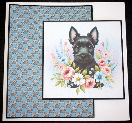 Pretty Floral Pups 5 by Marion Kimberley-Scott