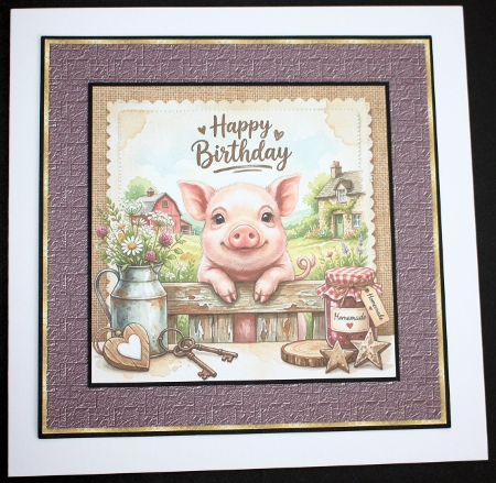 Birthday piggie  by Marion Kimberley-Scott
