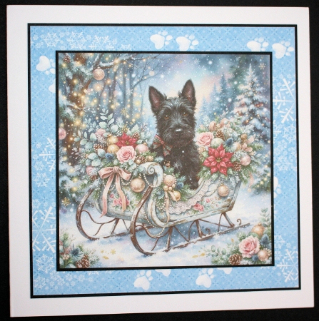 Festive sleigh pups 5 by Marion Kimberley-Scott
