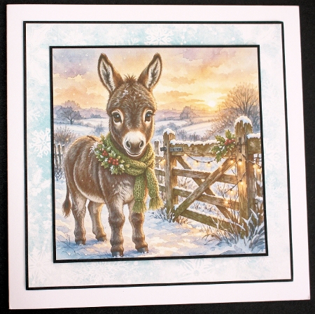 Festive donkey by Marion Kimberley-Scott