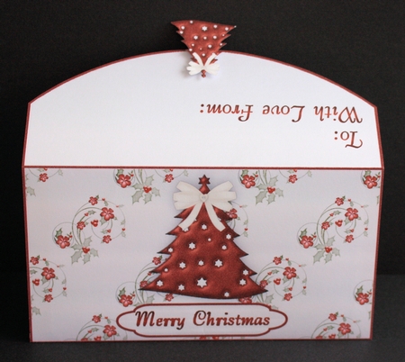 Christmas Tree in Red Money and Gift Voucher Wallet by Marion Kimberley-Scott