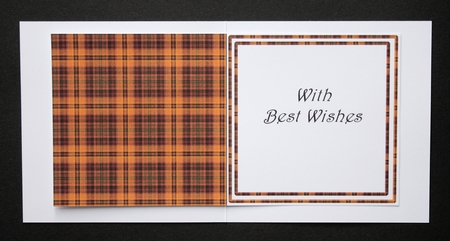 Tartan Insert for 5 Inch Card by Marion Kimberley-Scott