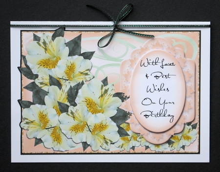 Flowers on Pastel Background Various Occasions Topper 3 by Marion Kimberley-Scott