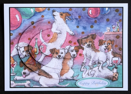 Terriers Were Always the Last to Leave the Party Oval Pyr by Marion Kimberley-Scott