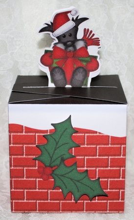 3D Xmas Scottie Dog Shaped Top Gift Box Mini Kit by Marion Kimberley-Scott