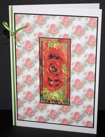 Poppies Vellum Backing Paper by Marion Kimberley-Scott