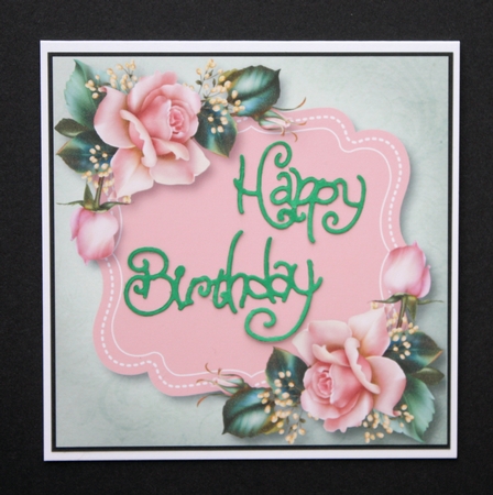 Pale Pink Roses - Blank - 8x8 Quick Topper by Marion Kimberley-Scott