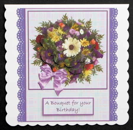 Summer Bouquet - Best of Both Worlds Card Front/topper by Marion Kimberley-Scott