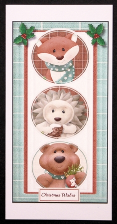 D.l Christmas Thicket Animals with Verse  by Marion Kimberley-Scott