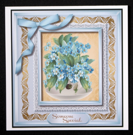 Lovely Forgetme Nots in a Cup by Marion Kimberley-Scott