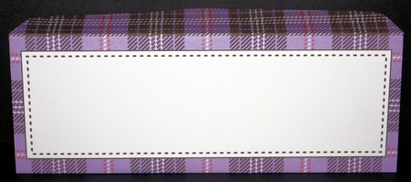 Mini Dl (80 x 215mm) Tartan Envelope by Marion Kimberley-Scott