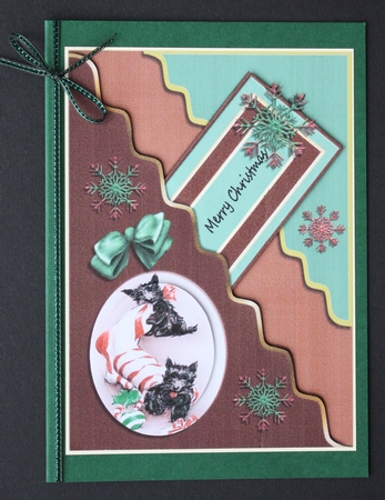 Scotties at Christmas by Marion Kimberley-Scott