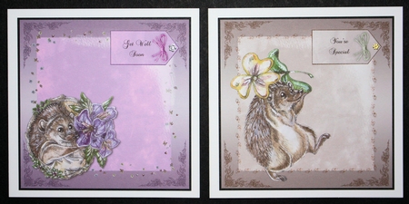 Hedgehog Toppers by Marion Kimberley-Scott