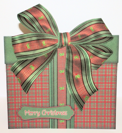 Tartan Christmas Parcel Card Kit by Marion Kimberley-Scott