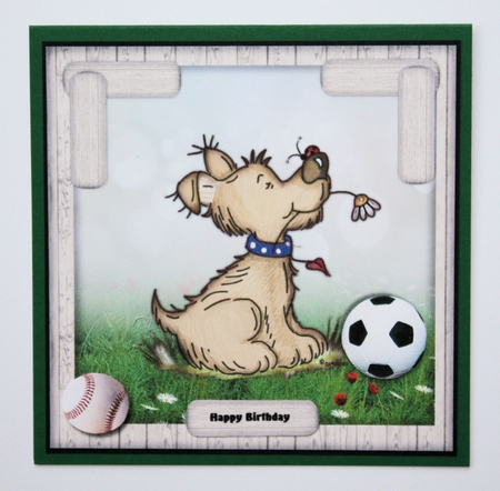 Birthday Boy Cute Doggie by Marion Kimberley-Scott