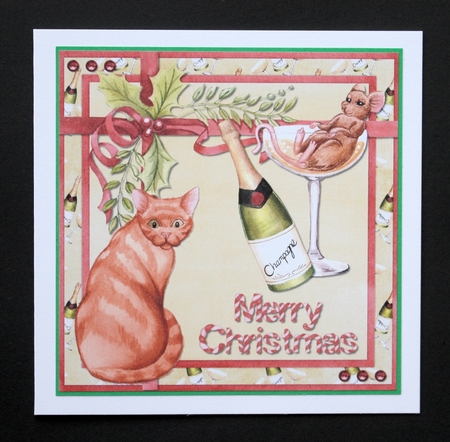 Cat & Mouse Celebrating by Marion Kimberley-Scott