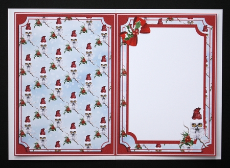 Snowy Christmas Owl Insert by Marion Kimberley-Scott