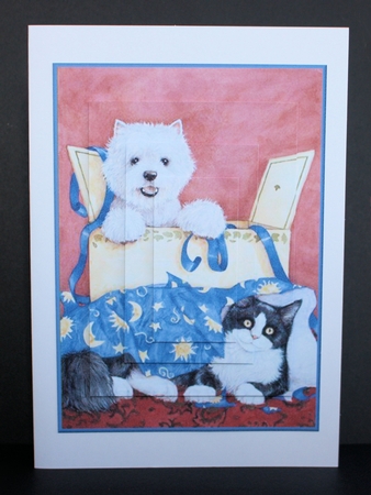 Westie Surprise Pyramid by Marion Kimberley-Scott