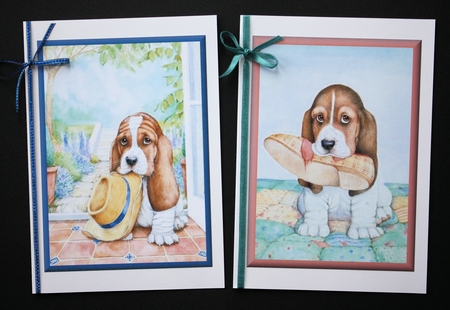  A  Pair of Beagle pupsToppers by Marion Kimberley-Scott