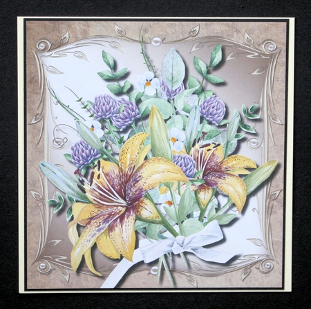 Beautiful Lilys in Ornate Frame  by Marion Kimberley-Scott