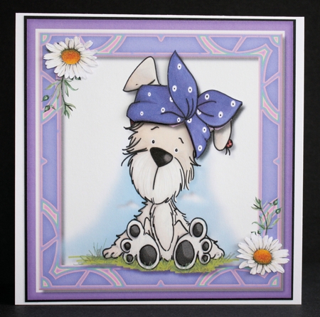 Bellas Lilac Polka Dot Hat  by Marion Kimberley-Scott