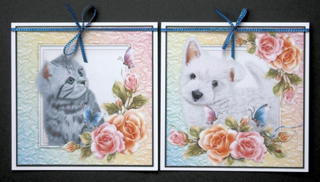 13 8x8 Animals With Colourful Roses Bumper Kit by Marion Kimberley-Scott