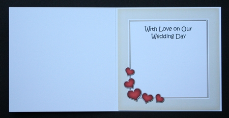 Our Wedding Day matching 8x8 insert panel by Marion Kimberley-Scott