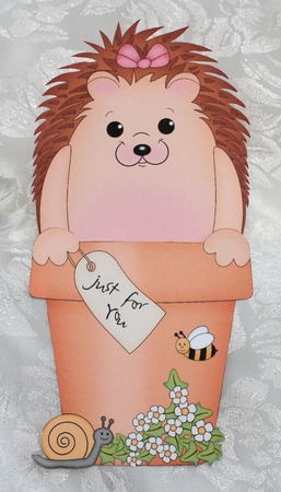 3D On the Shelf Card Kit - Flower Pot Friends Little Hedgehog Tink by Marion Kimberley-Scott