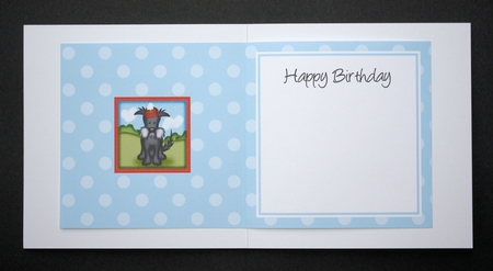 Hamish Scottie Dog square landscape insert by Marion Kimberley-Scott