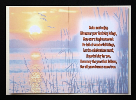 Sunset, Verse Insert  by Marion Kimberley-Scott