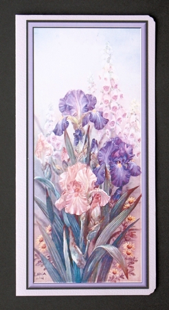  Falling Fuschias and Iris Foxgloves Toppers by Marion Kimberley-Scott
