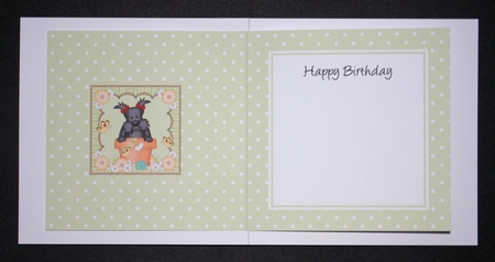 Flower Pot Friends Little Scottie Dog square landscape insert by Marion Kimberley-Scott