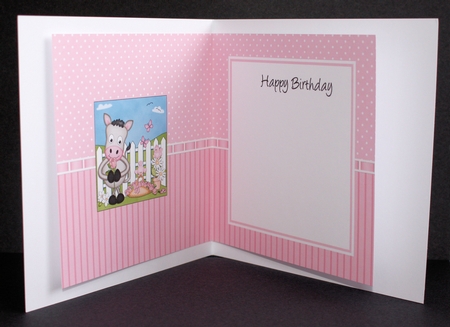 GiGi Horse has a Pretty Rose square landscape insert by Marion Kimberley-Scott